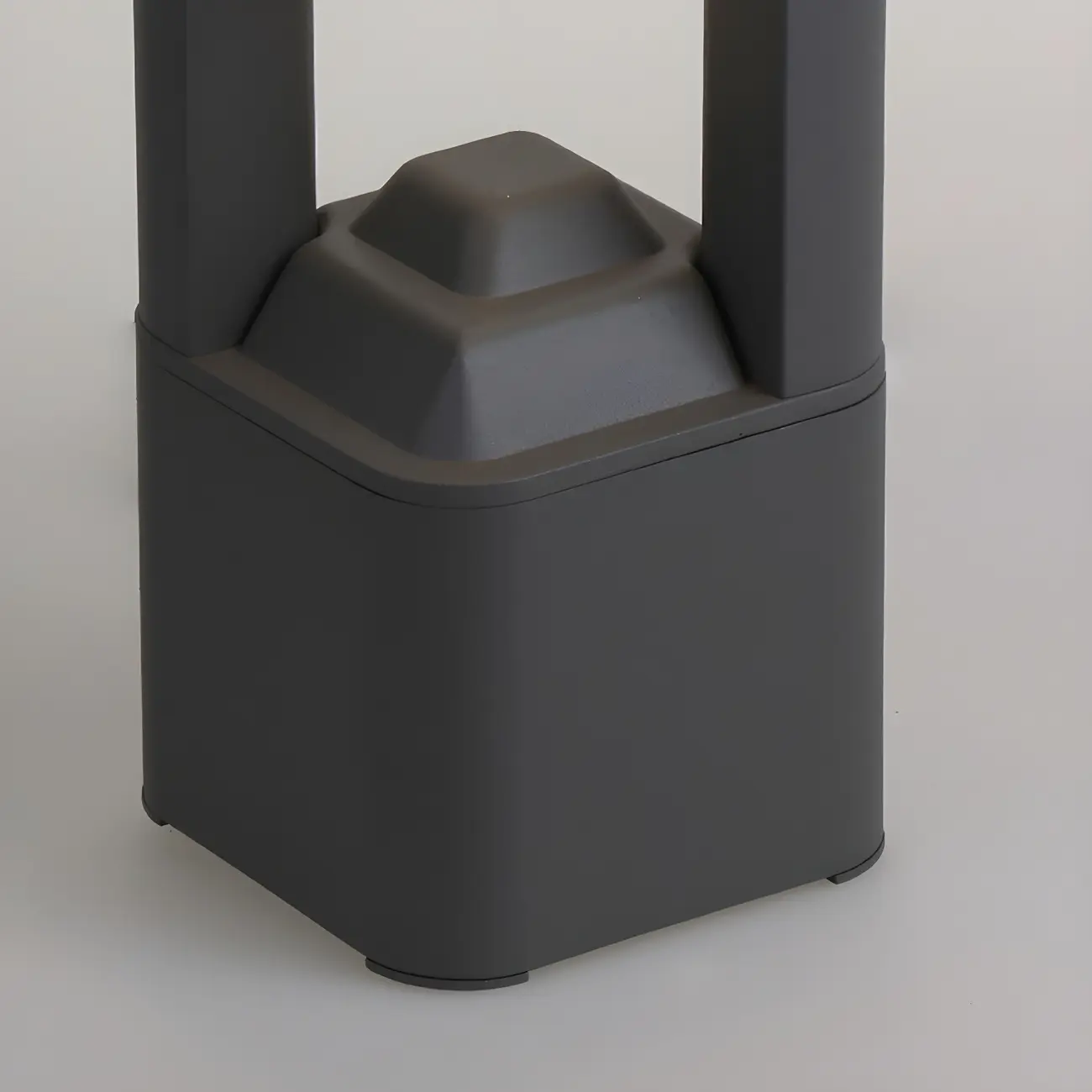 Black Metal Warm Light Lawn Post Cap Light Image - 11 | homeyfad