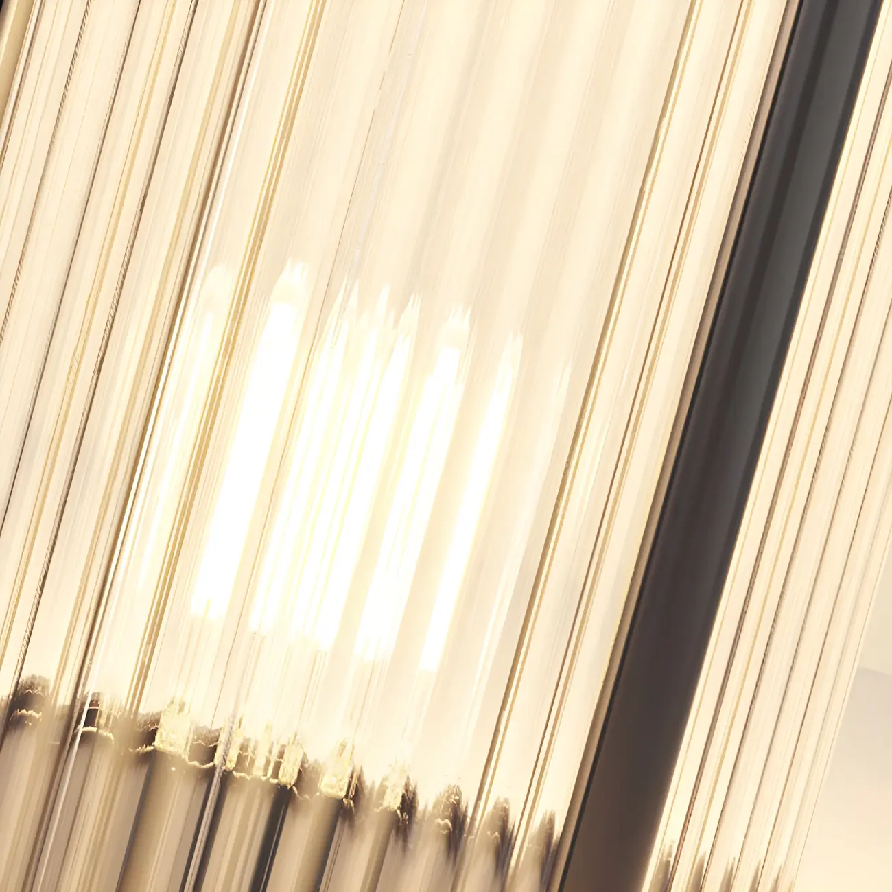 Horizontal and Vertical Striped Glass Cylinder Post Cap Light Image - 11 | homeyfad