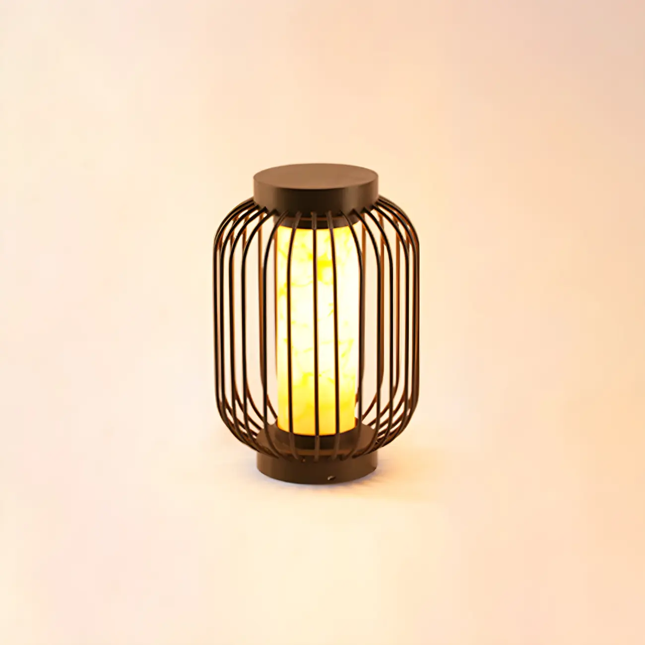  Metal Cage Design Solar Post Cap Light Image - 7 | homeyfad