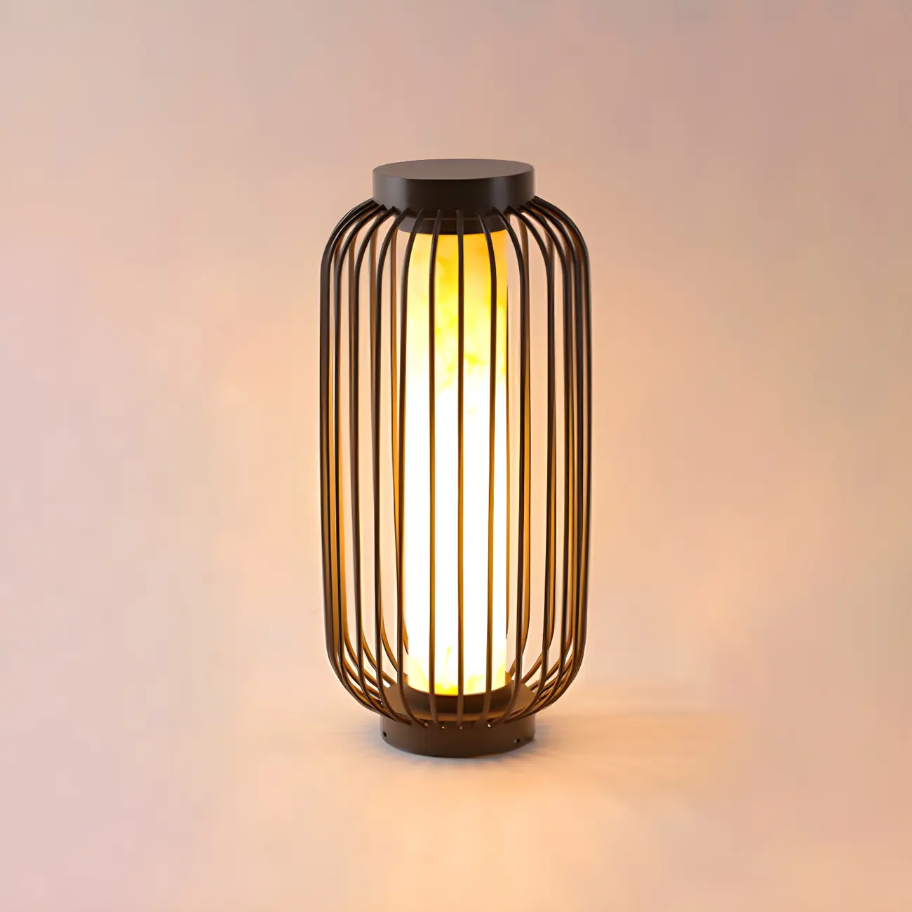  Metal Cage Design Solar Post Cap Light Image - 9 | homeyfad