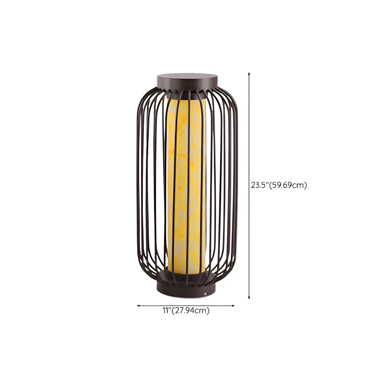  Metal Cage Design Solar Post Cap Light Image - 16 | homeyfad