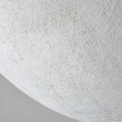 Wired White Resin Sphere Post Cap Light Image - 10