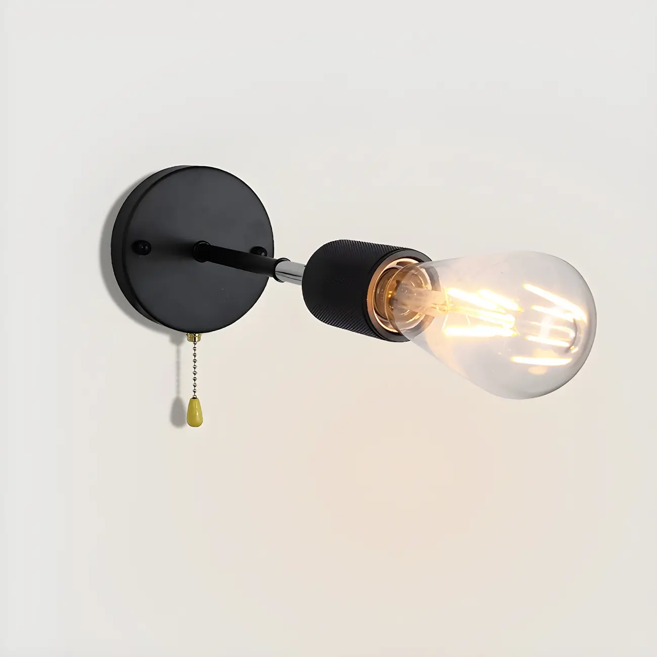 Contemporary Black Metal Swing Arm Wall Light Image - 5 | homeyfad