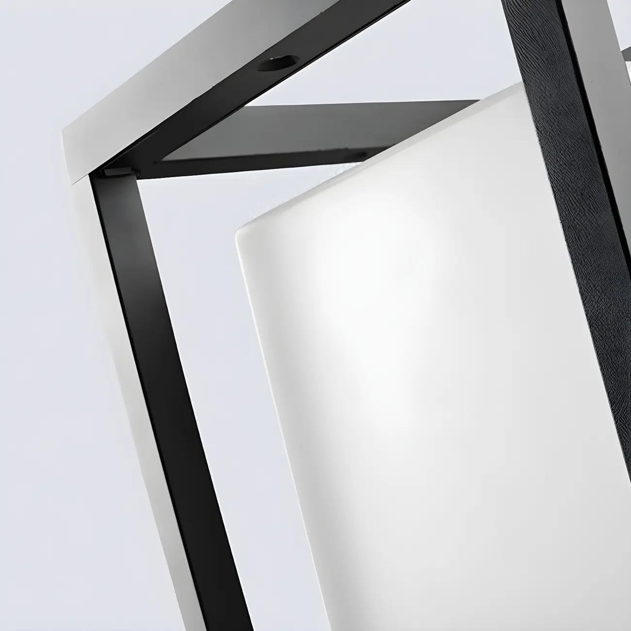 Modern Black Metal LED Post Cap Light for Outdoor Fences | homeyfad