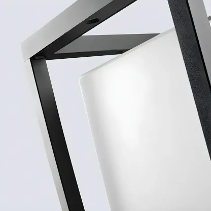 Modern Black Metal LED Post Cap Light for Outdoor Fences