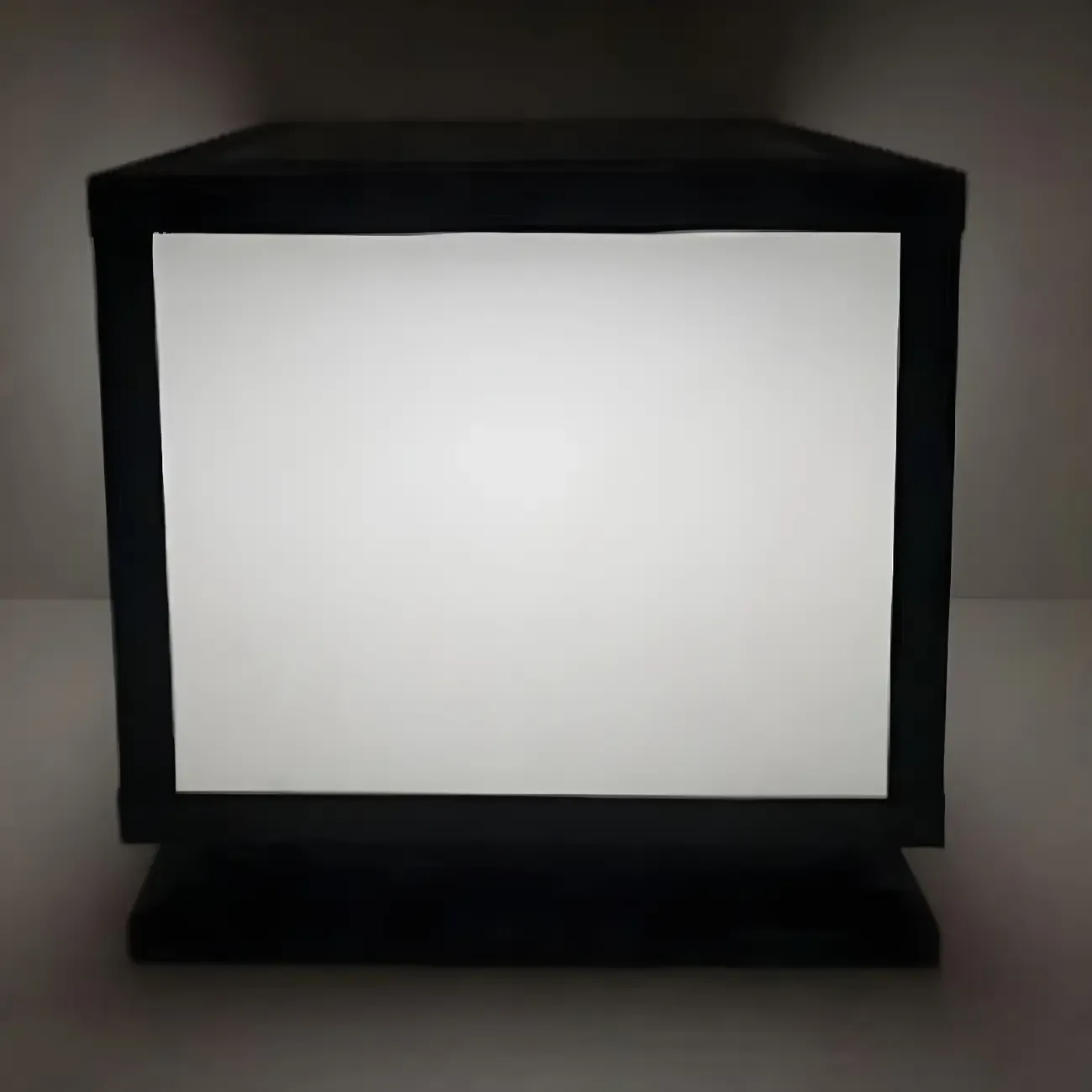 Modern Outdoor Rectangle Pillar Table Light with LED for Patio Image - 9