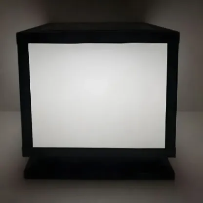 Modern Outdoor Rectangle Pillar Table Light with LED for Patio Image - 9
