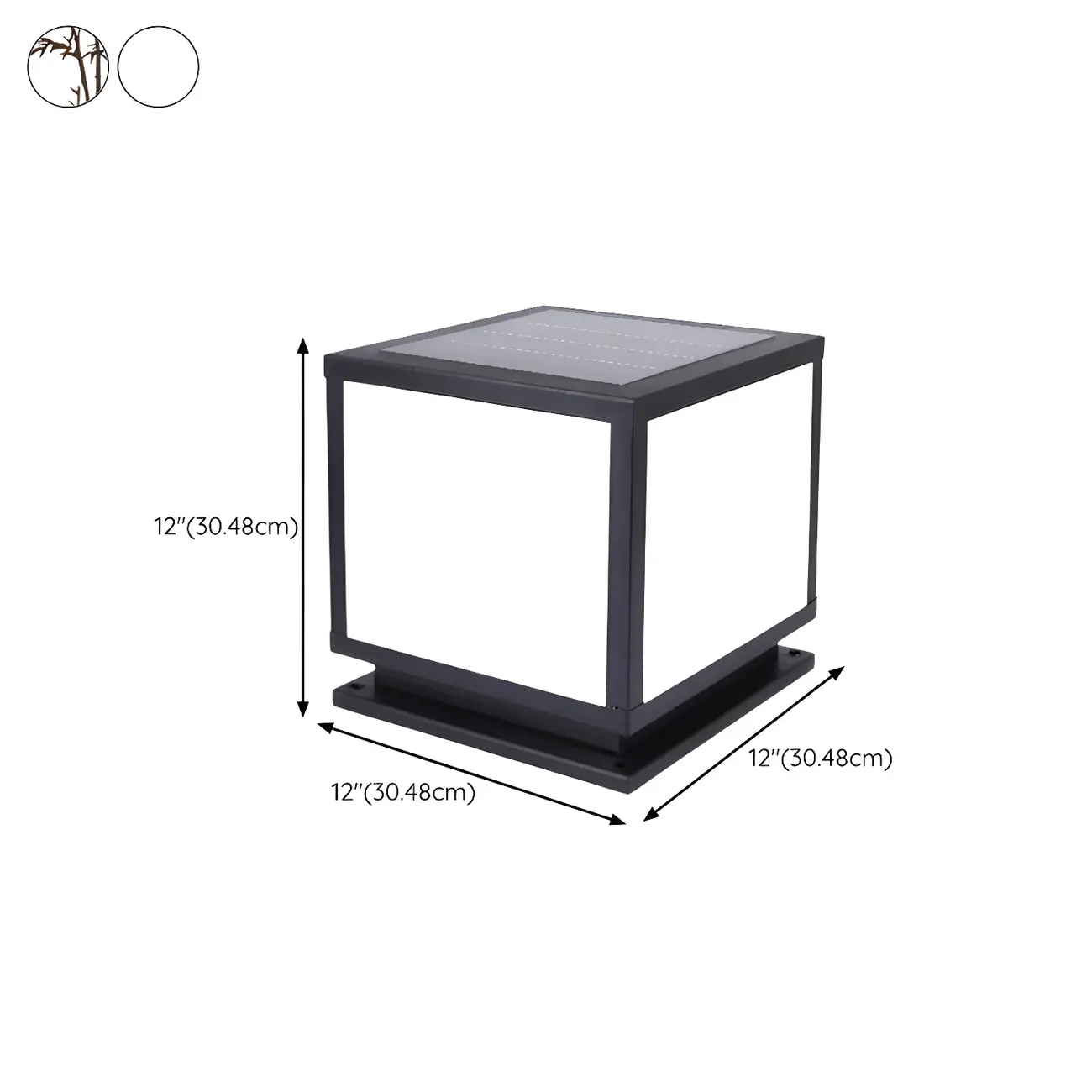 Modern Outdoor Rectangle Pillar Table Light with LED for Patio Image - 21 | homeyfad