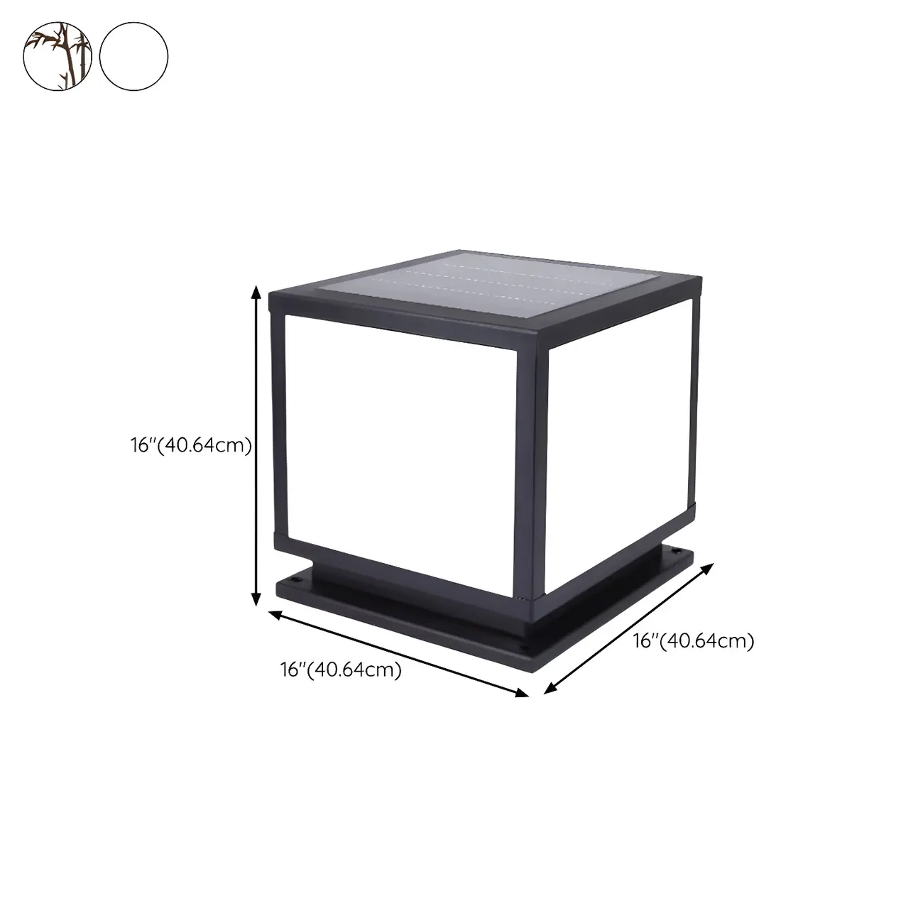 Modern Outdoor Rectangle Pillar Table Light with LED for Patio Image - 22 | homeyfad