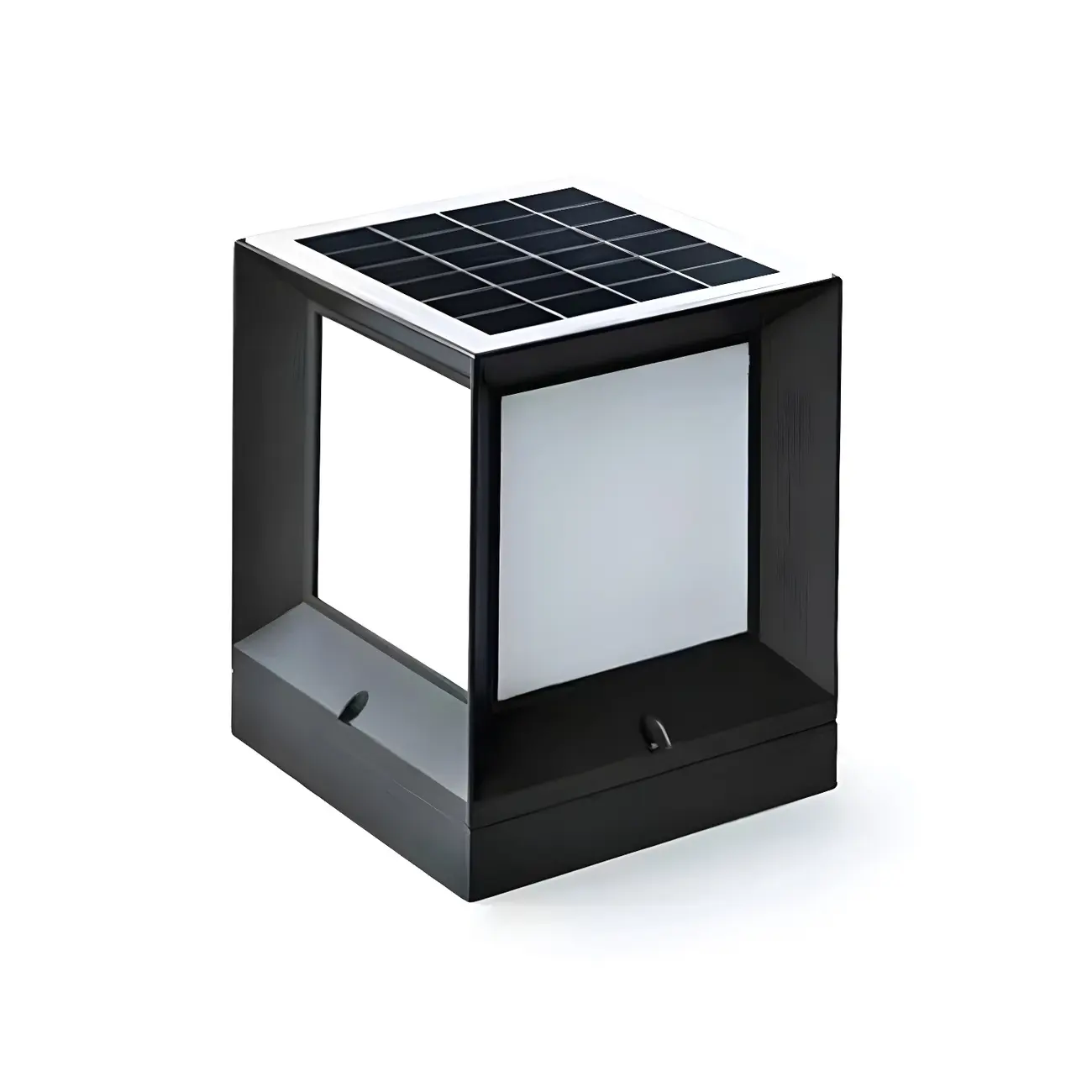 Outdoor Rectangle Solar LED Post Cap Light in Dimmable Image - 9 | homeyfad