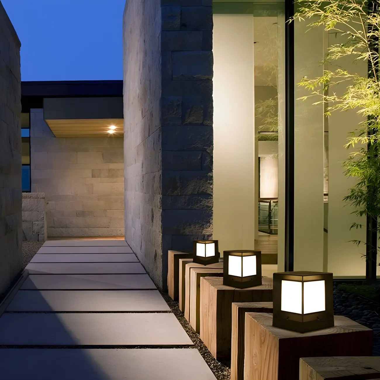 Outdoor Rectangle Solar LED Post Cap Light in Dimmable Image - 11 | homeyfad