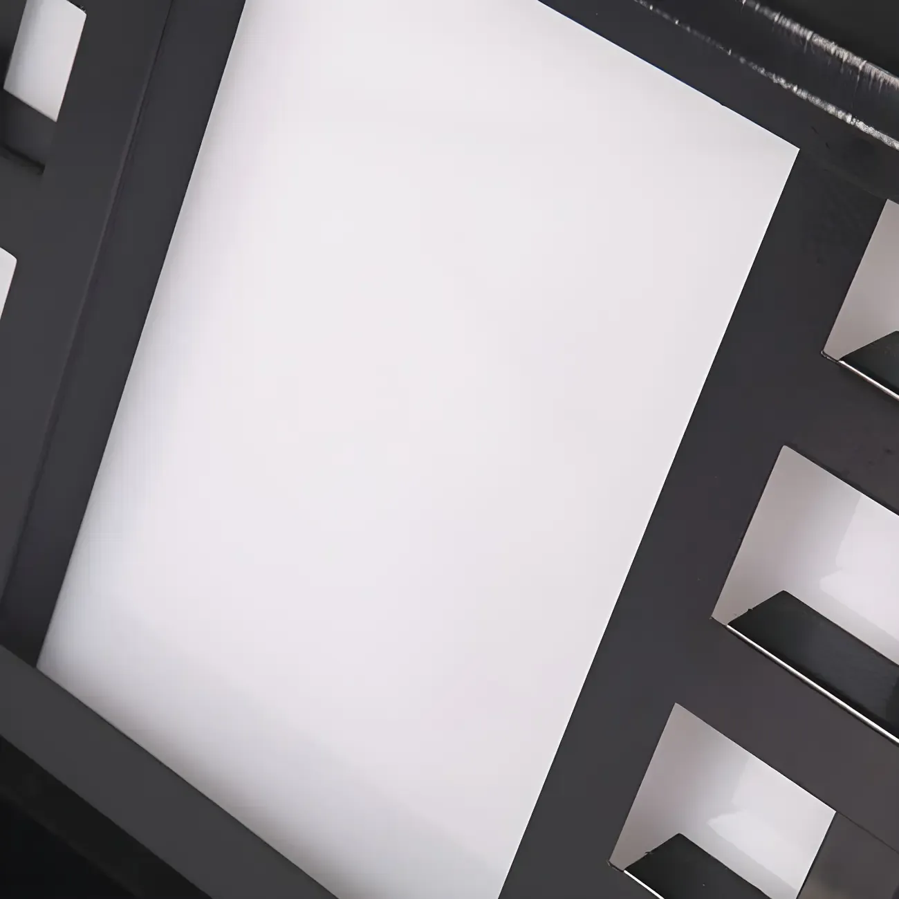 Solar Lantern-Shape Black Metal Post Cap Light Image - 7