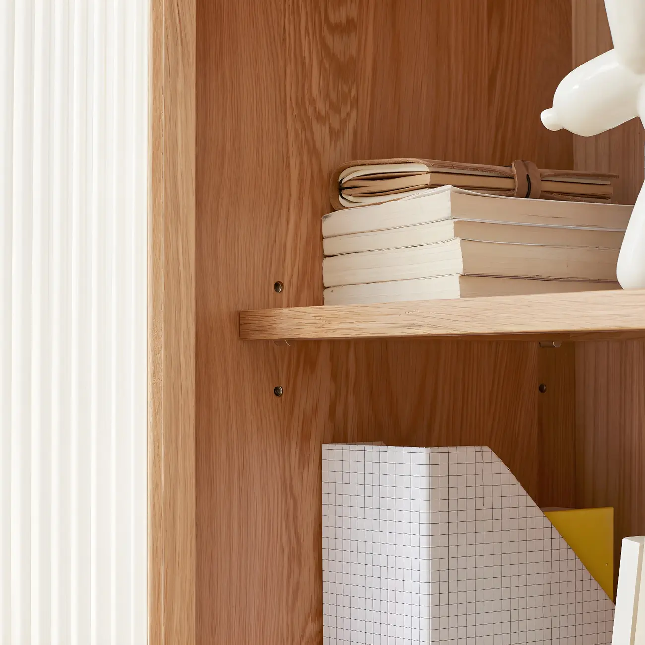 Retro Wooden Display Cabinet with Adjustable Shelves for Home Image - 11 | homeyfad