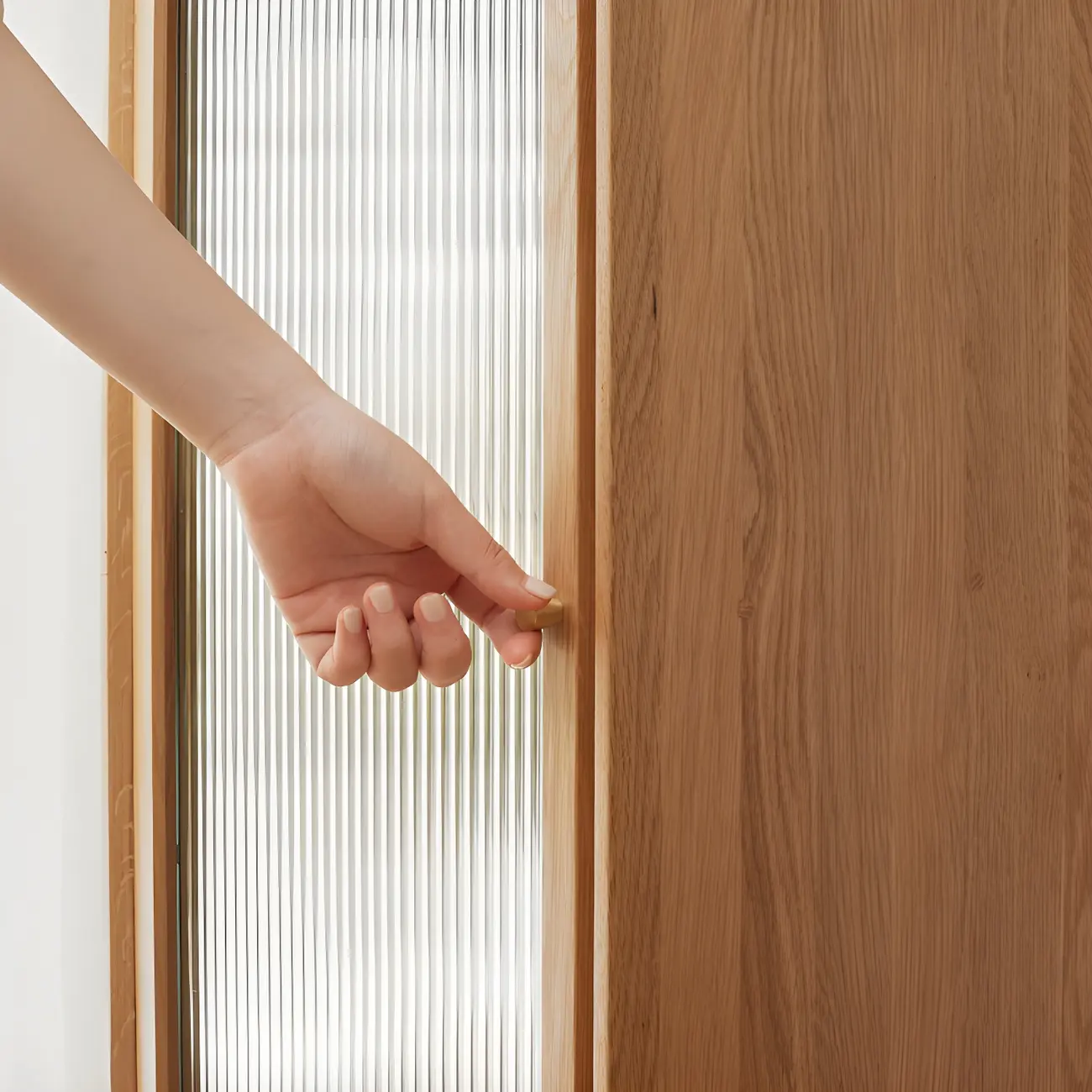 Retro Wooden Display Cabinet with Adjustable Shelves for Home Image - 12 | homeyfad