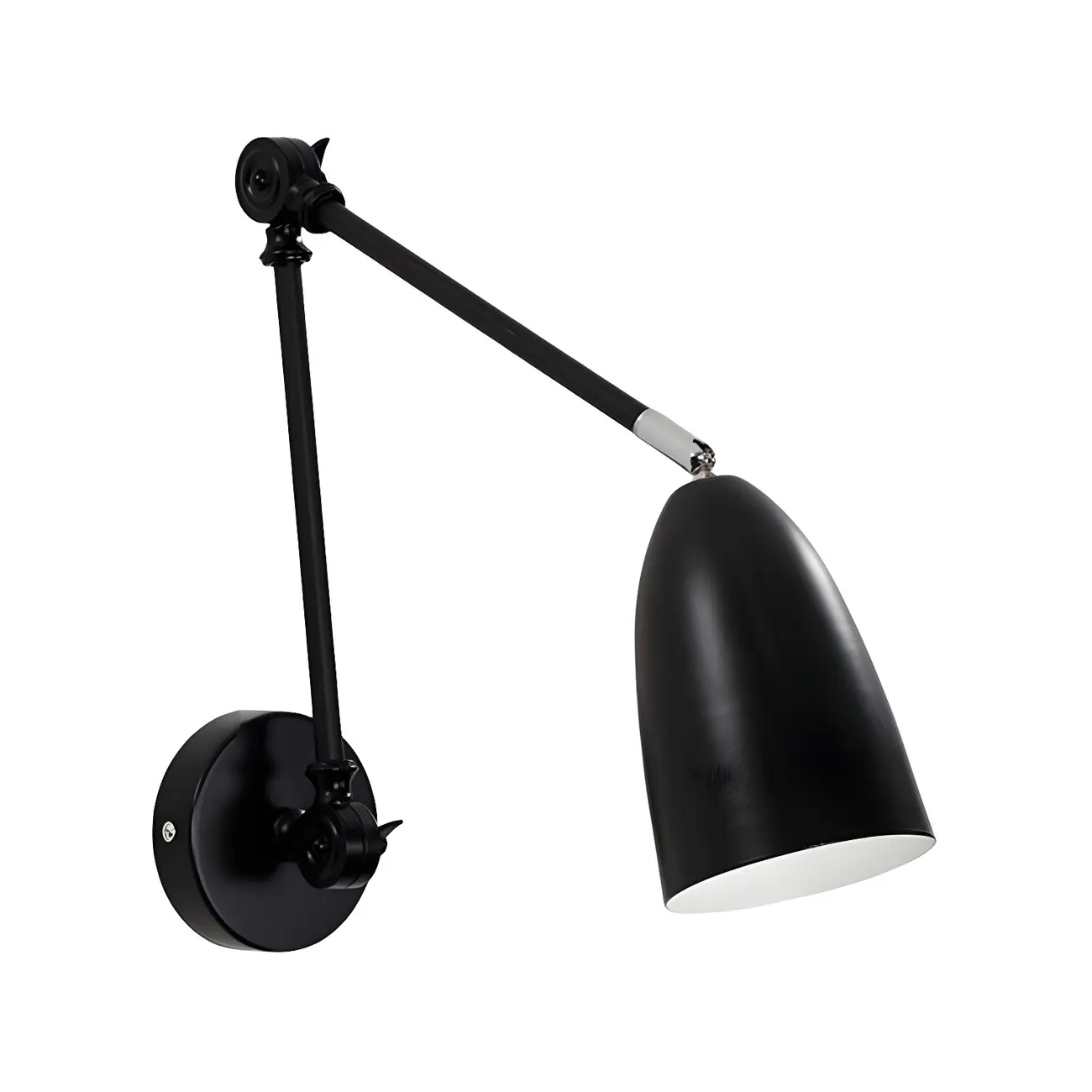 Modern Simple Metal Adjustable Swing Arm Wall Light Image - 9 | homeyfad