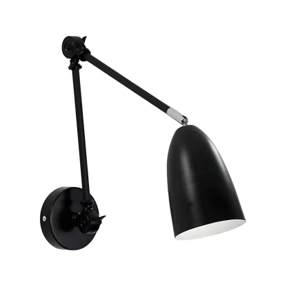 Modern Simple Metal Adjustable Swing Arm Wall Light Image - 9