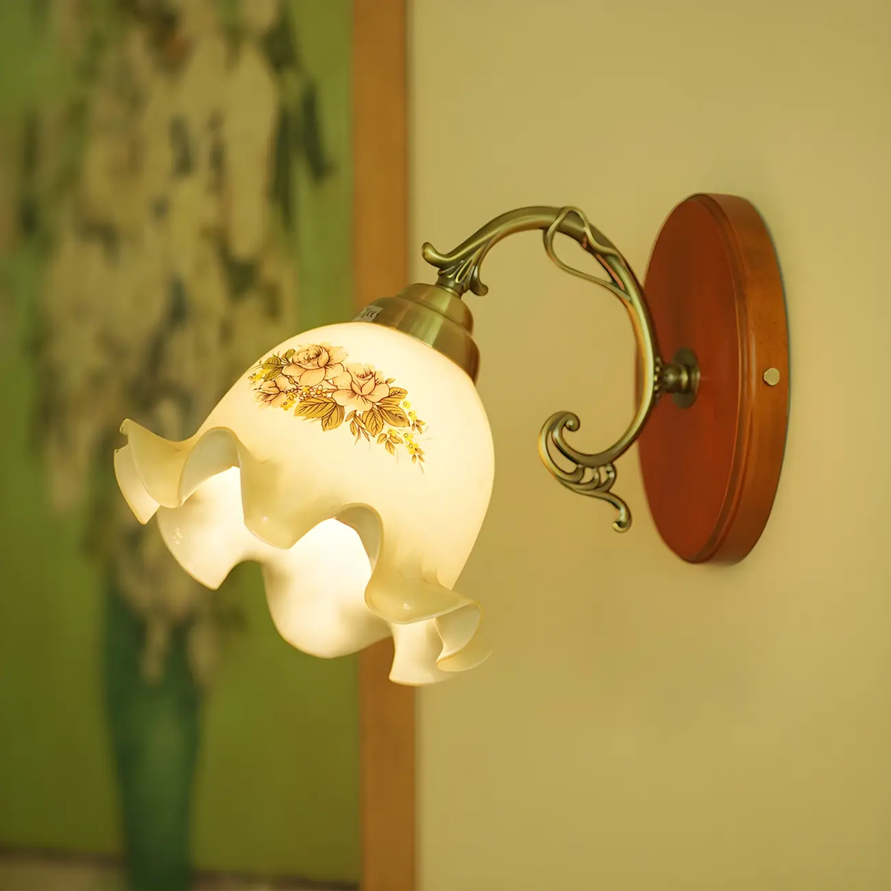 Vintage Wall Light Sconce Colorful Wall Light Fixture for Bedroom Image - 2 | homeyfad