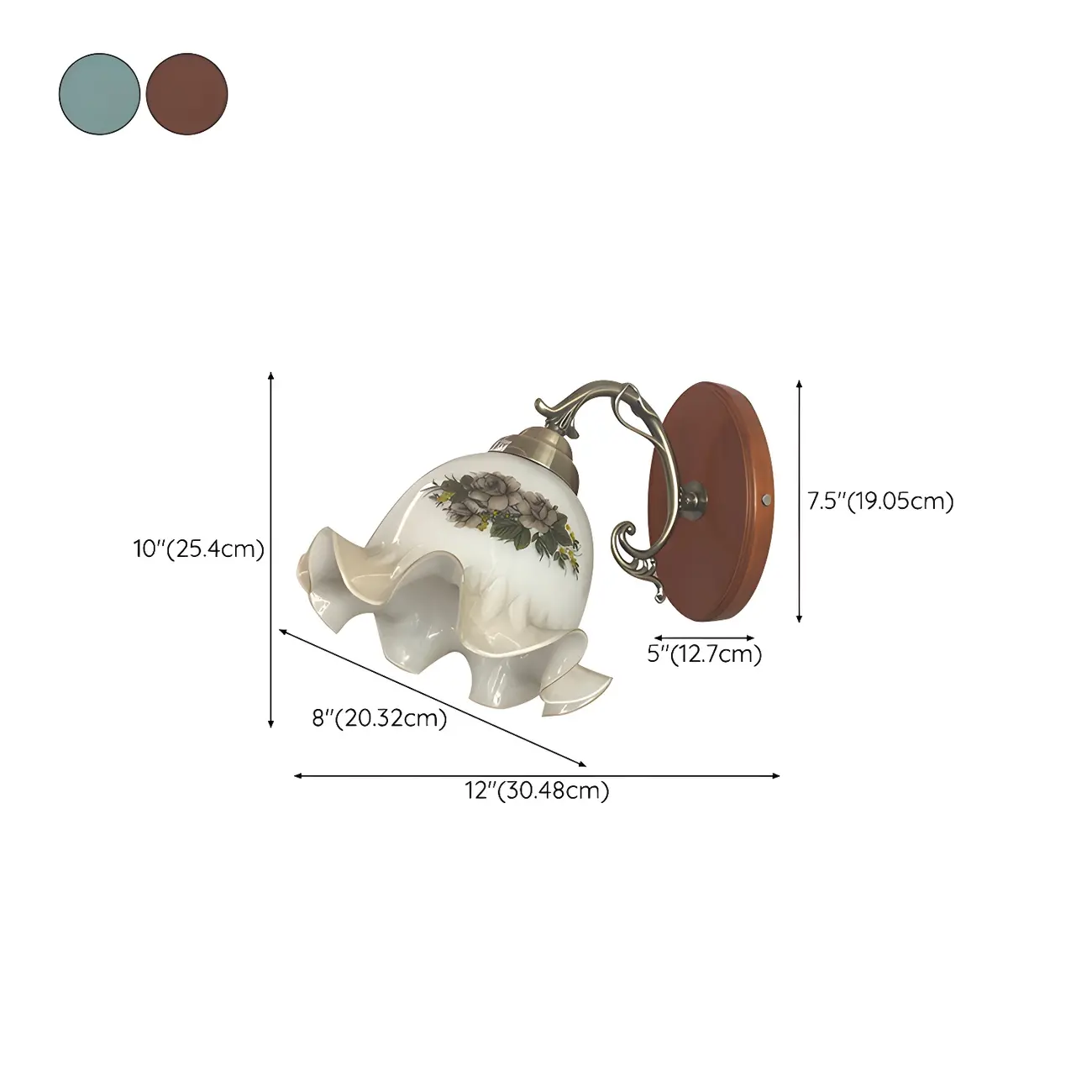 Vintage Wall Light Sconce Colorful Wall Light Fixture for Bedroom #size | homeyfad