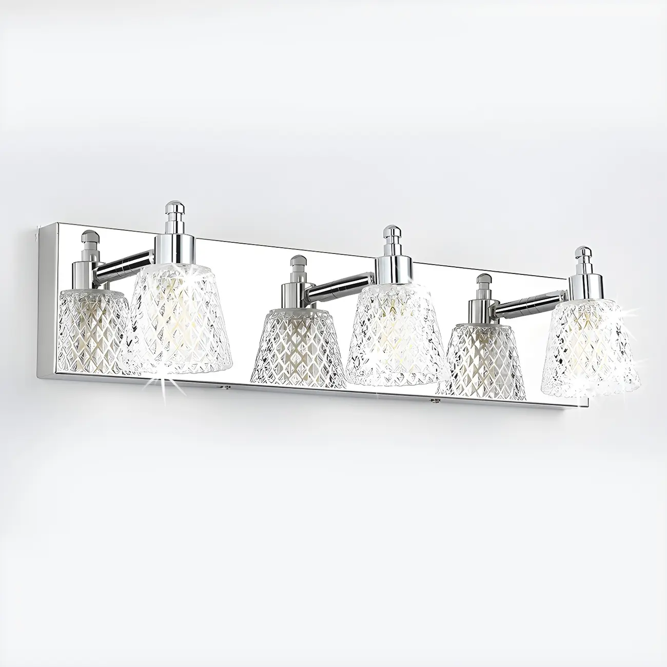 Crystal Glass Vanity Light Modern Style for Bathroom Image - 5 | homeyfad