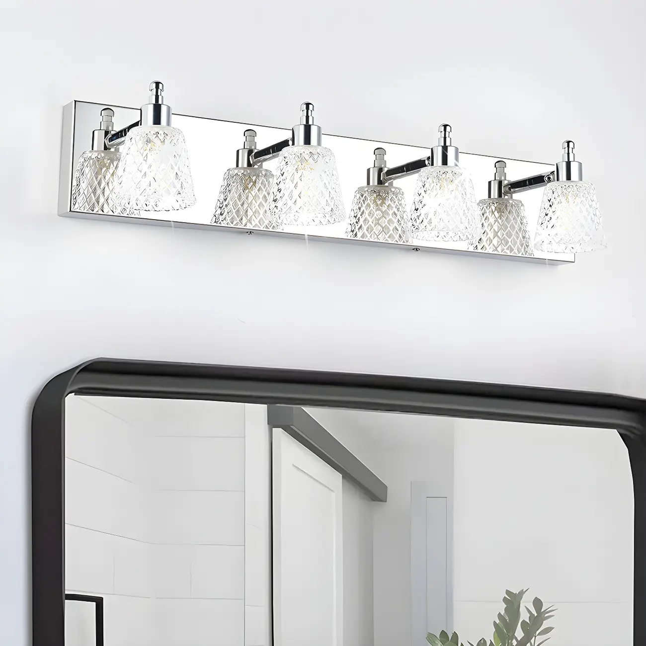 Crystal Glass Vanity Light Modern Style for Bathroom Image - 3 | homeyfad