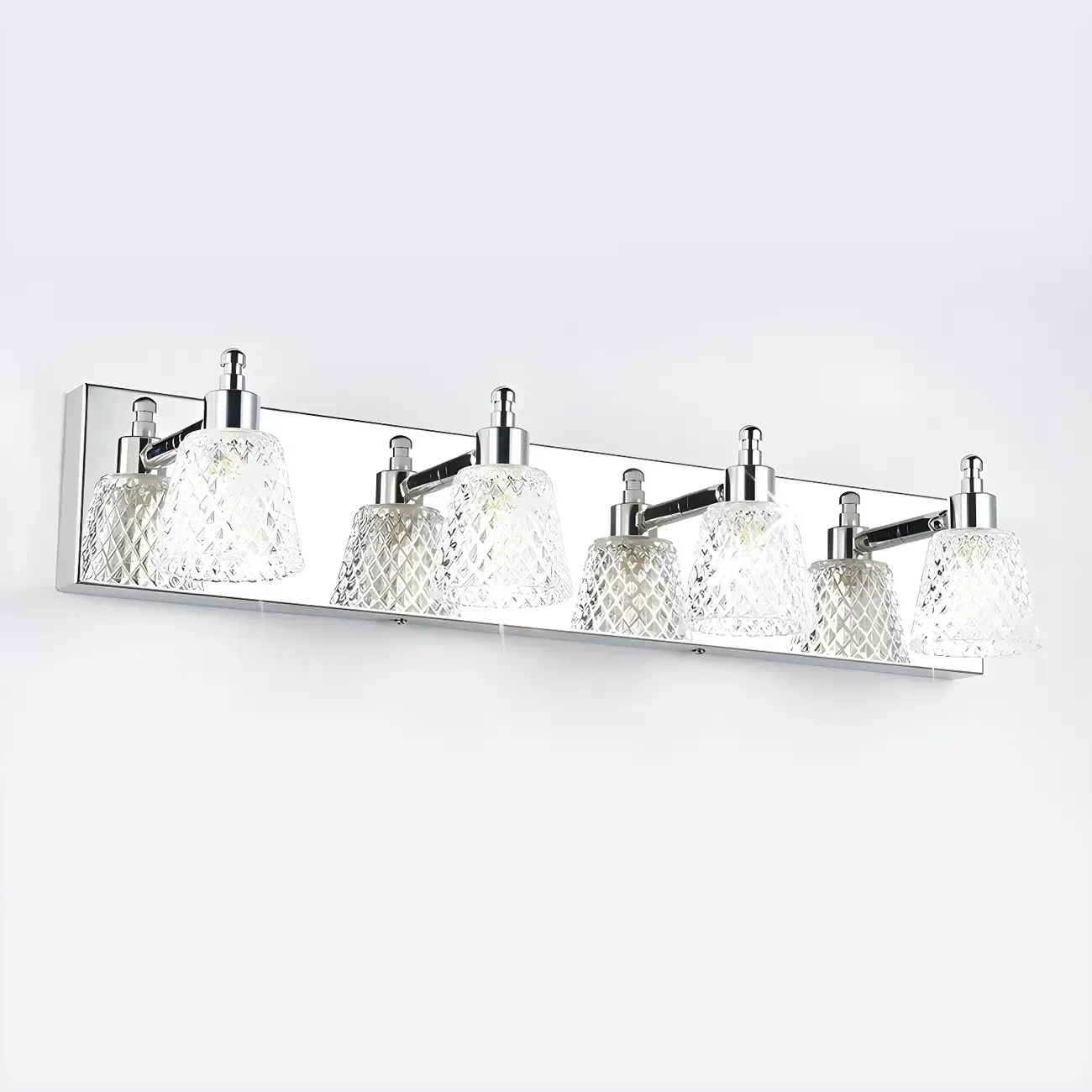 Crystal Glass Vanity Light Modern Style for Bathroom Image - 8