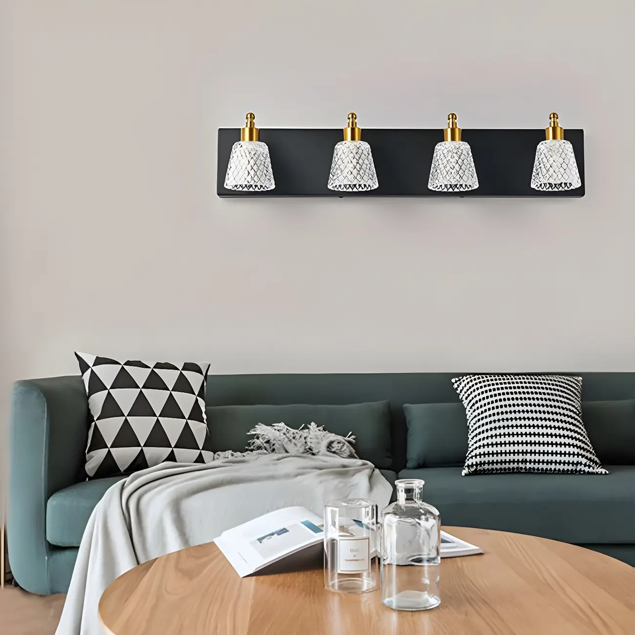 Crystal Glass Vanity Light Modern Style for Bathroom Image - 9 | homeyfad