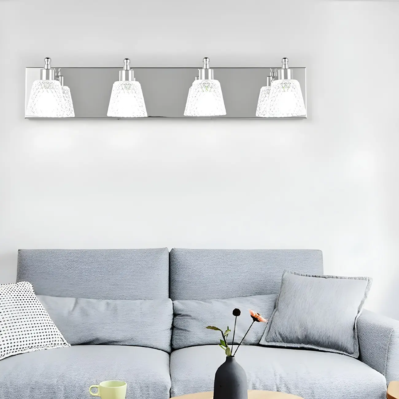 Crystal Glass Vanity Light Modern Style for Bathroom Image - 13 | homeyfad