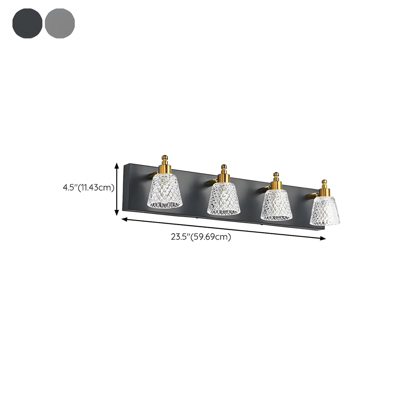 Crystal Glass Vanity Light Modern Style for Bathroom Image - 15 | homeyfad