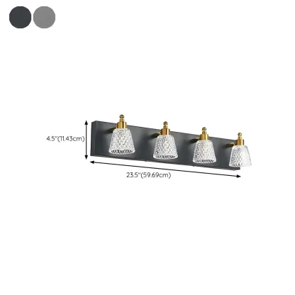 Crystal Glass Vanity Light Modern Style for Bathroom Image - 15