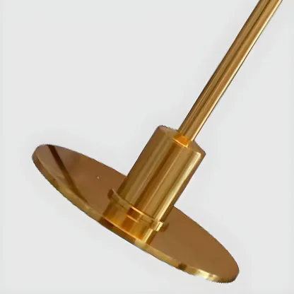 Standard Glass 3 Layers Amber Top Shade LED Table Lamp Image - 9