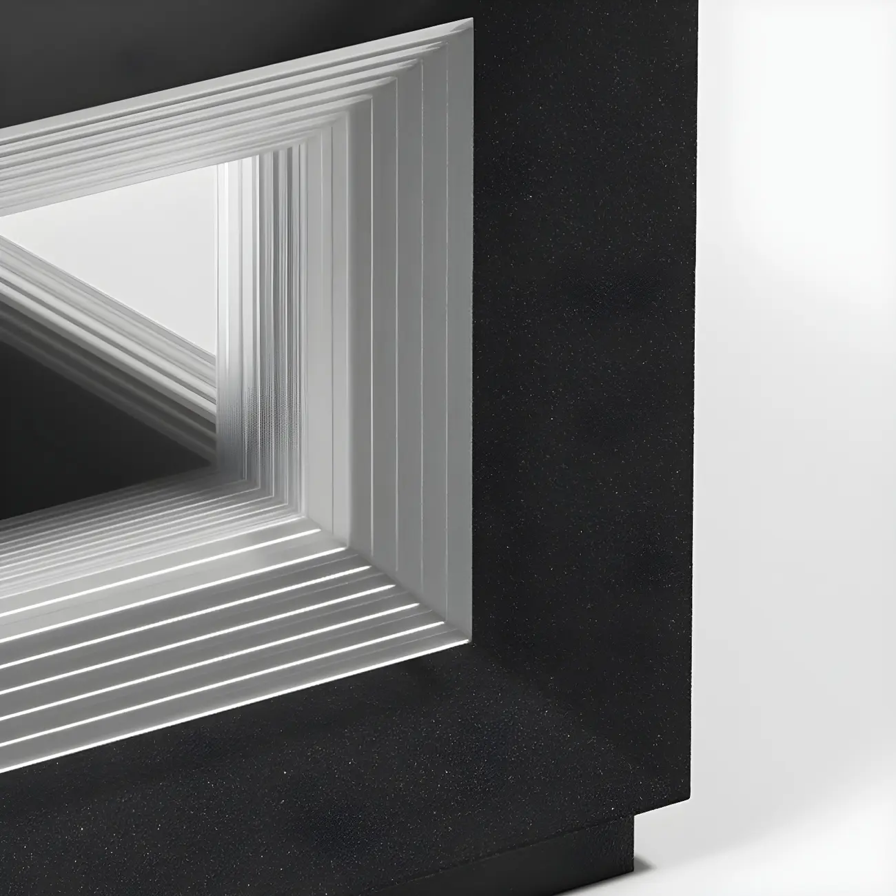 Black Metal Clear Glass Ambient Cubic Post Cap Light Image - 12 | homeyfad