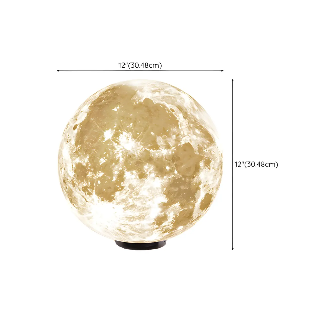 LED Moon Globe Post Cap Lights for Outdoor Pillars | homeyfad