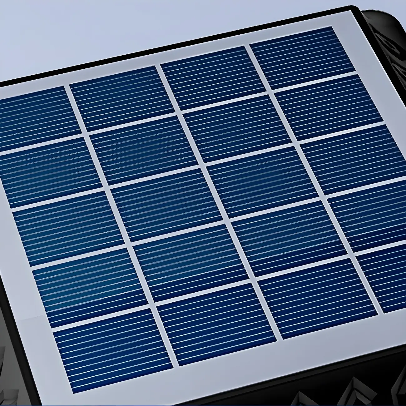 Hexagon Outdoor Plastic Black Solar LED Post Light Image - 12 | homeyfad