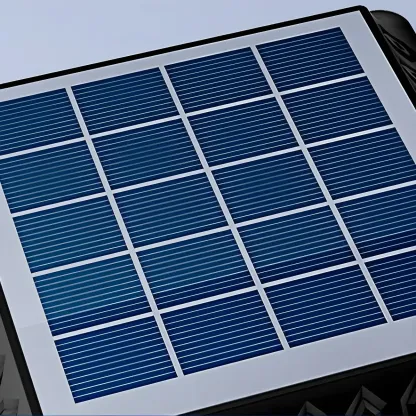 Hexagon Outdoor Plastic Black Solar LED Post Light Image - 12