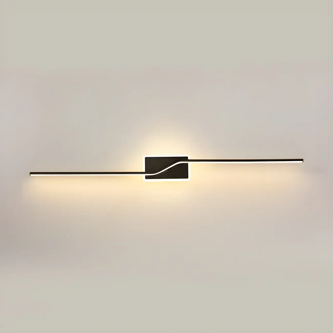 2-Light Bathroom Silica Gel Linear Gold Vanity Light Image - 17 | homeyfad