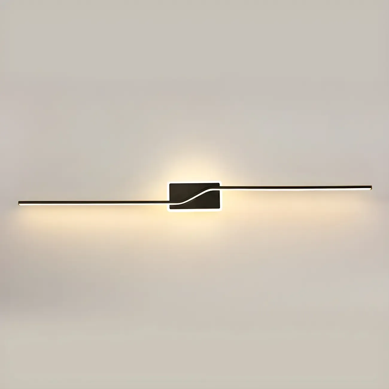 2-Light Bathroom Silica Gel Linear Gold Vanity Light Image - 18