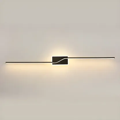 2-Light Bathroom Silica Gel Linear Gold Vanity Light Image - 18