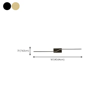 2-Light Bathroom Silica Gel Linear Gold Vanity Light #size