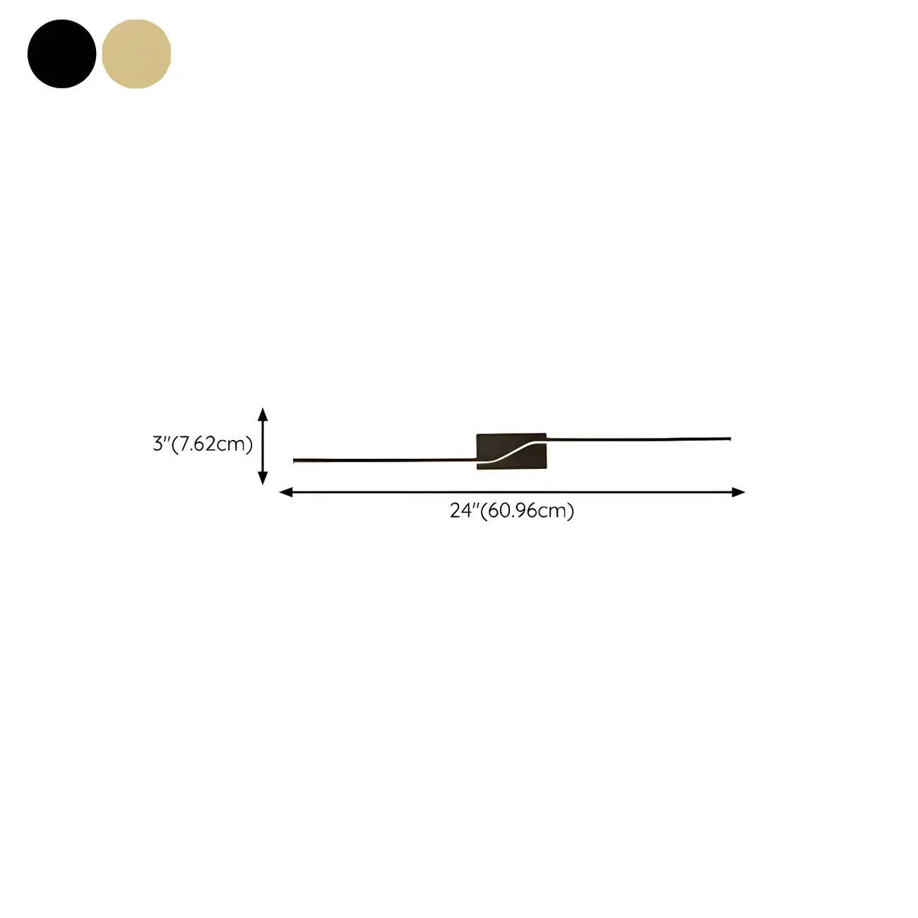 2-Light Bathroom Silica Gel Linear Gold Vanity Light Image - 20 | homeyfad