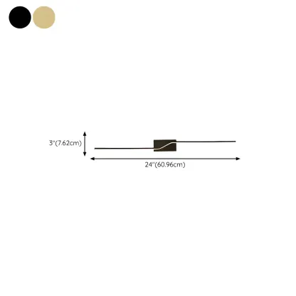 2-Light Bathroom Silica Gel Linear Gold Vanity Light Image - 20