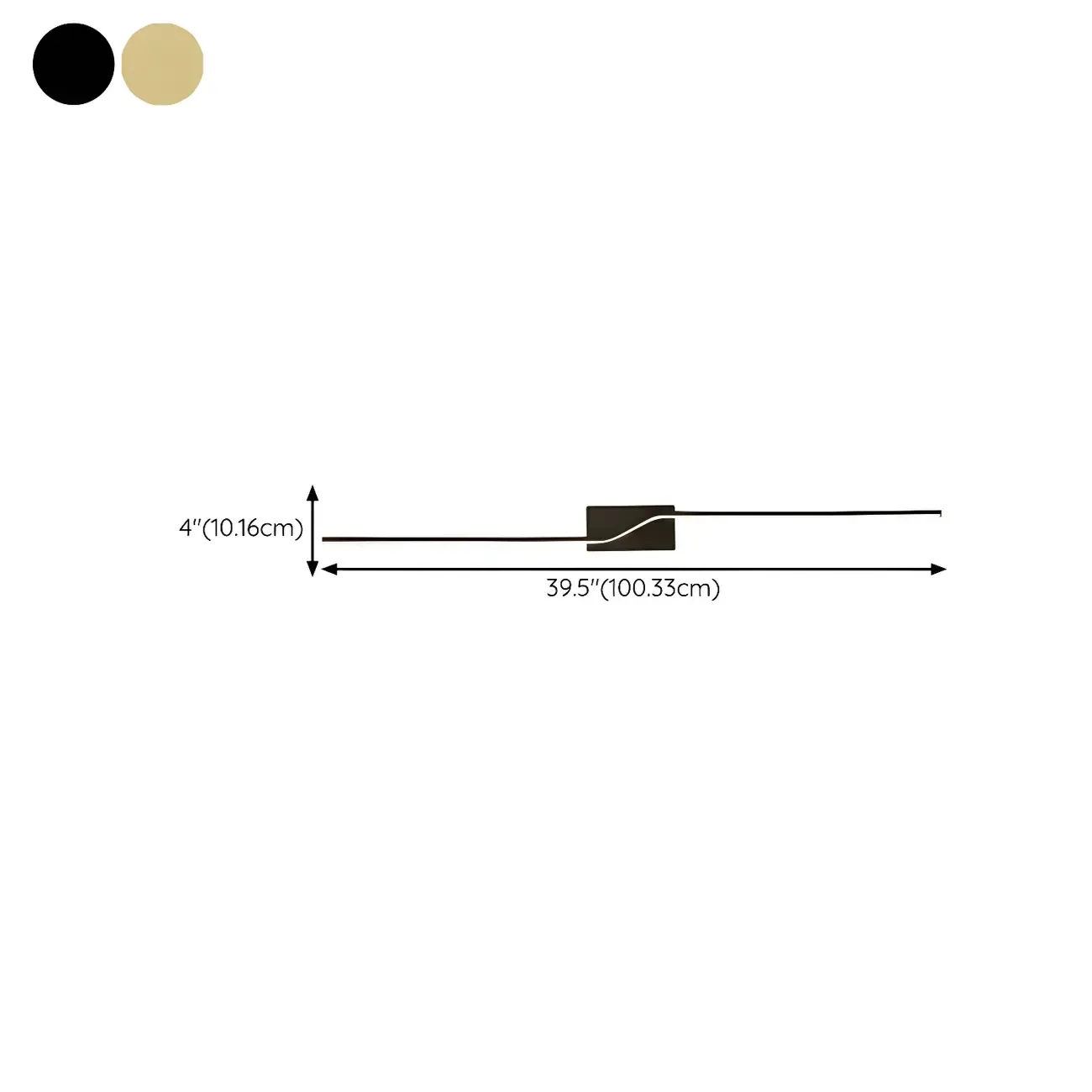 2-Light Bathroom Silica Gel Linear Gold Vanity Light Image - 22