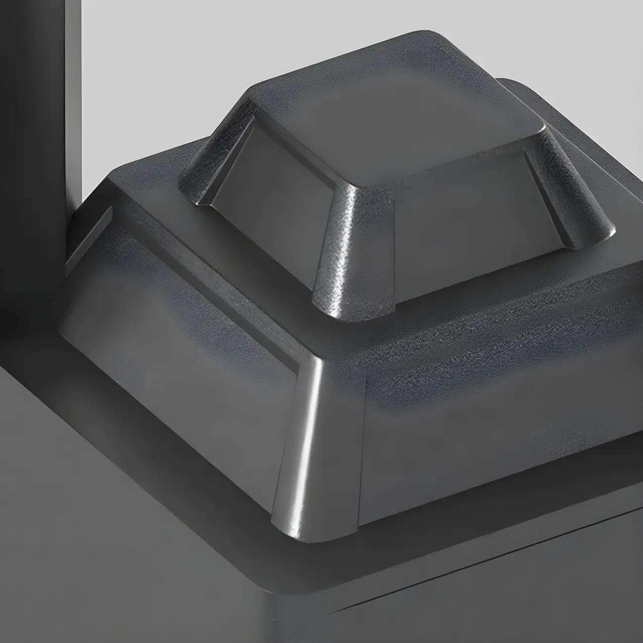 Modern Solar Black Metal Post Cap Light with Switch Image - 7 | homeyfad