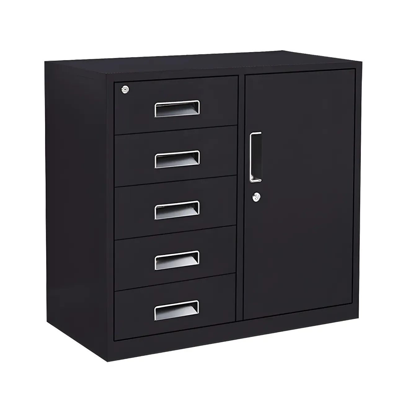 Stylish Metal Lockable Filing Cabinets with Drawer for Home Office Image - 10