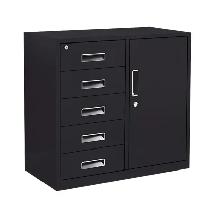 Stylish Metal Lockable Filing Cabinets with Drawer for Home Office Image - 10