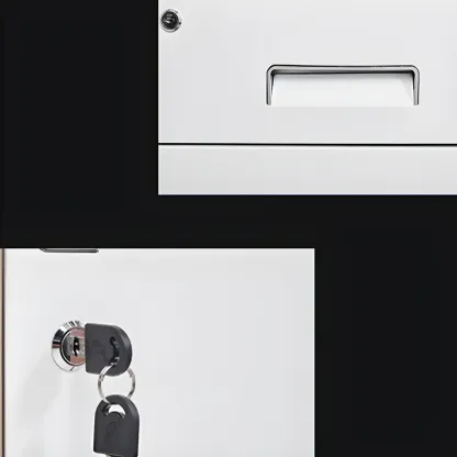 Stylish Metal Lockable Filing Cabinets with Drawer for Home Office Image - 14