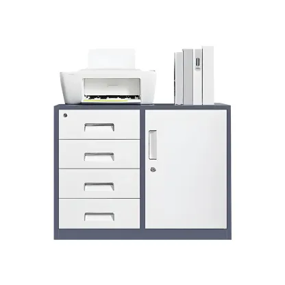 Stylish Metal Lockable Filing Cabinets with Drawer for Home Office Image - 16