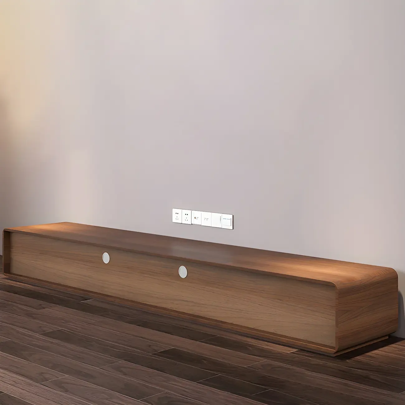 Glam Wooden Mueble Para TV Stand with Drawer for Living Room Image - 9