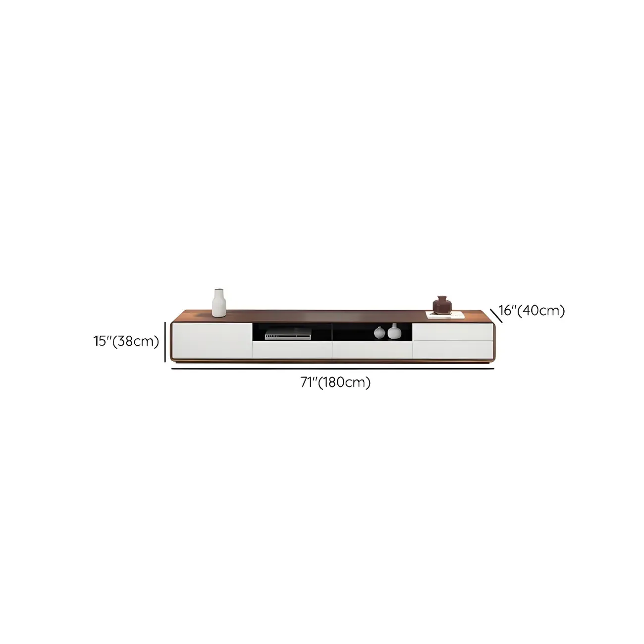 Glam Wooden Mueble Para TV Stand with Drawer for Living Room #size