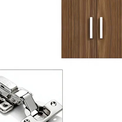 Contemporary Wooden Vertical Filing Cabinet with Open Shelves Image - 12