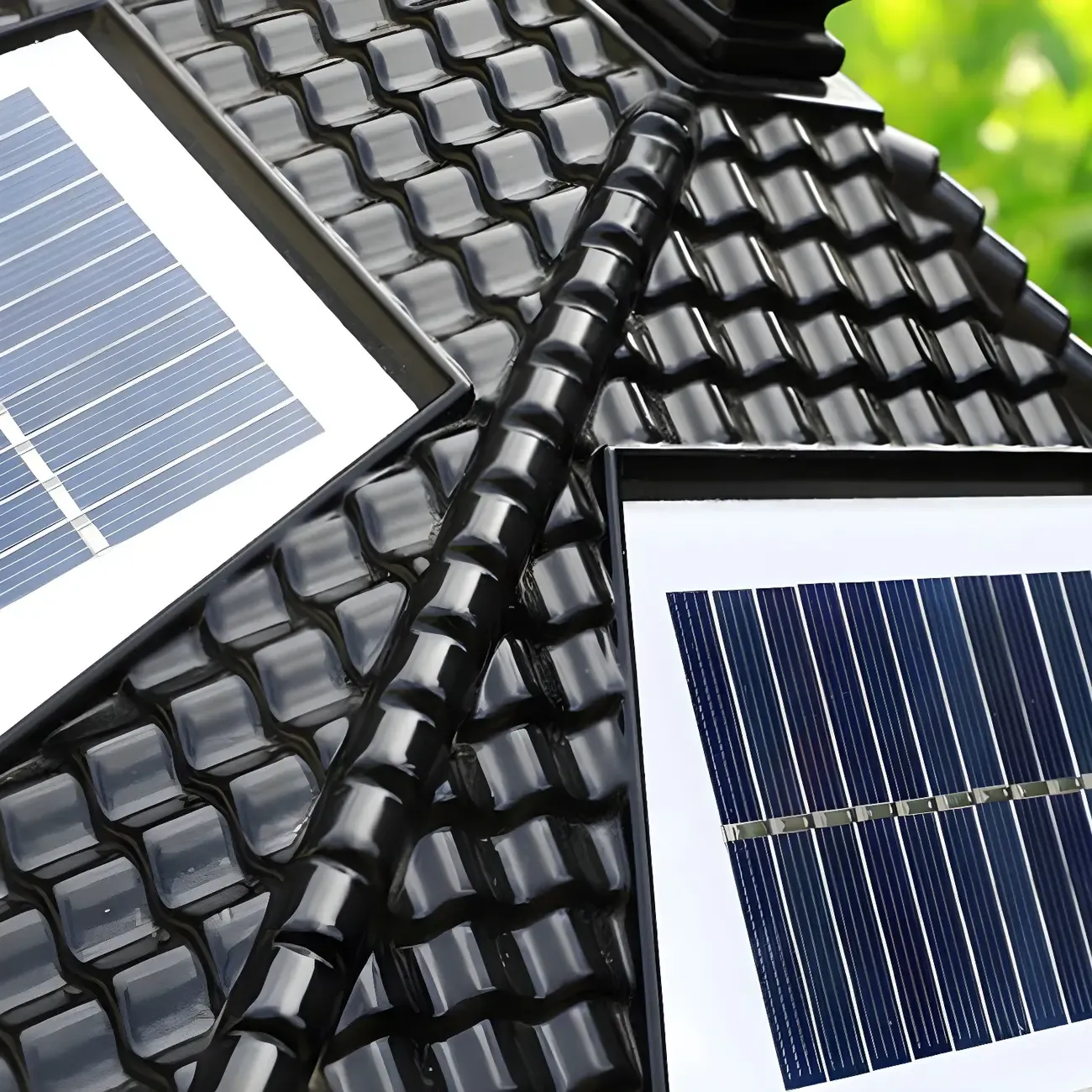 Solar Metal White Pane Vintage Post Cap Light Image - 8